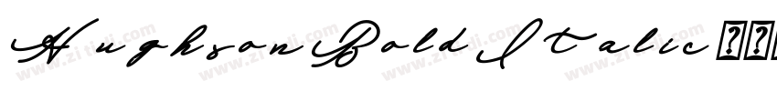 Hughson Bold Italic字体转换